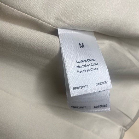 WeWoreWhat Vegan Leather Classic Blazer / Tan / Khaki / Size Medium - Picture 7 of 11